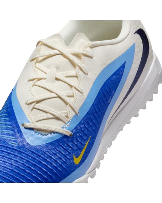 Nike Blue Phantom 6 Low Academy Turf Soccer Shoes for men