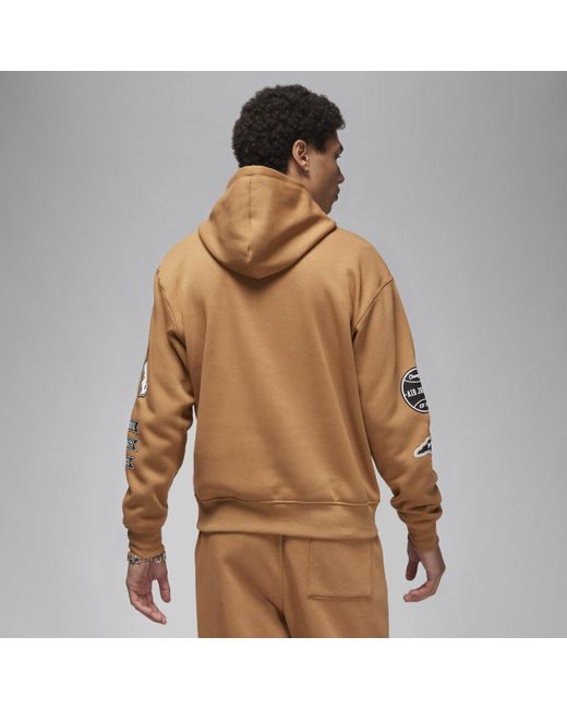 Nike Brown Essentials Fleece Pullover Hoodie for men