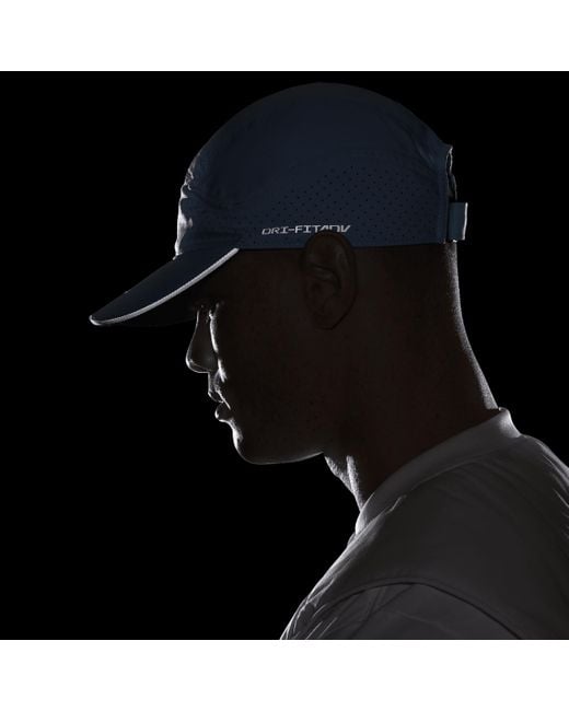 Nike Blue Dri-fit Adv Fly Unstructured Reflective Cap
