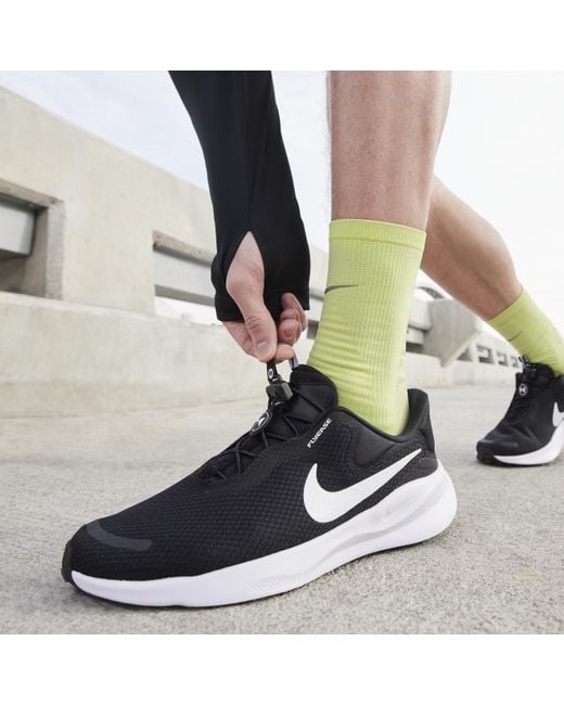 Nike Revolution 7 Easyon Road Running Shoes in Black for Men | Lyst