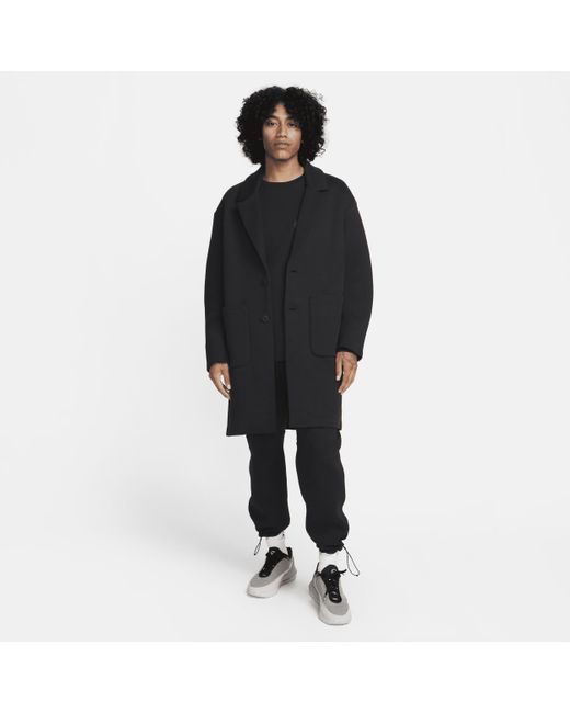 Nike Sportswear Tech Fleece Reimagined Loose Fit Trench Coat in Black for  Men
