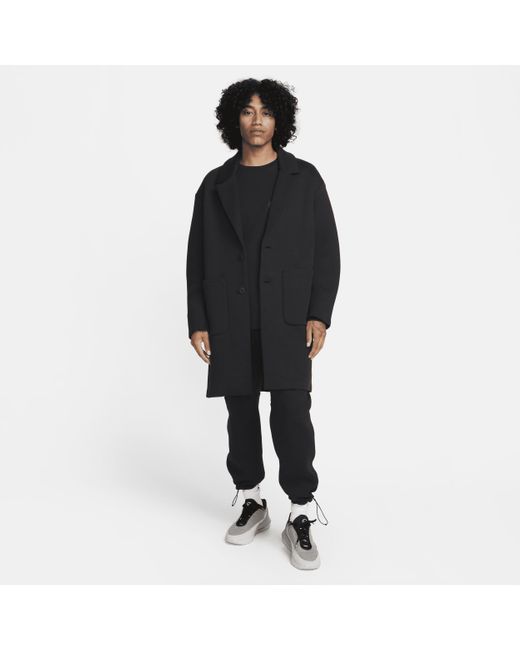 Nike Sportswear Tech Fleece Reimagined Loose Fit Trench Coat in Black ...