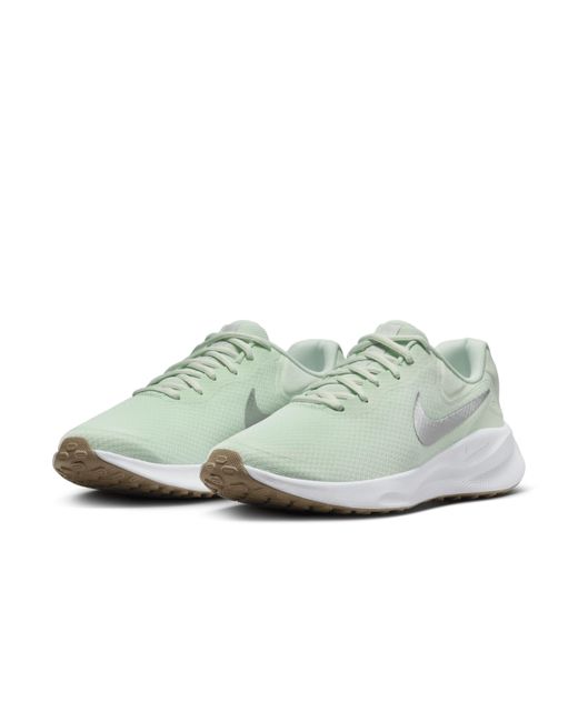 Nike White Revolution 7 Road Running Shoes