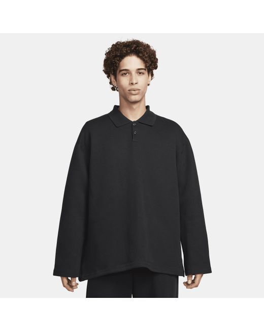 Nike Black Tech Fleece Re-imagined Polo Polyester for men