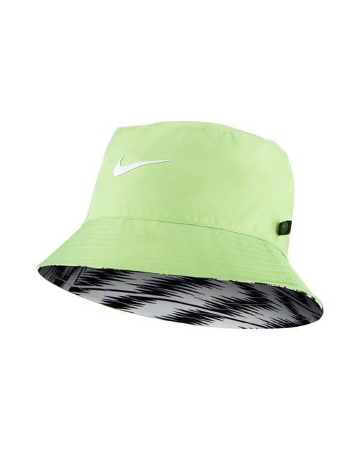 Nike Green Nigeria Reversible Bucket Hat for men