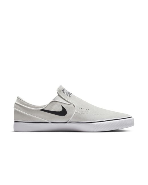 Nike White Sb Janoski+ Slip Skate Shoes for men