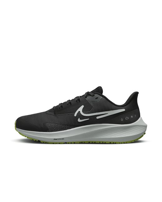 Nike Air Zoom Pegasus 39 Shield Weatherized Road Running Shoes in Black ...