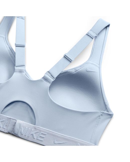 Nike Blue Indy High Support Padded Adjustable Sports Bra