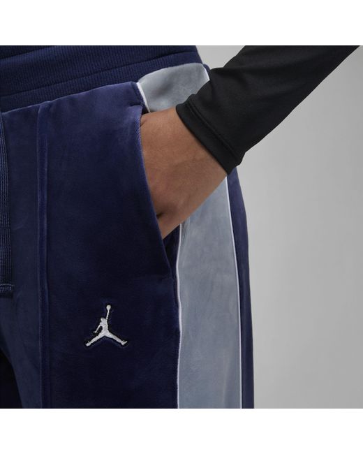 Nike Jordan Flight Velour Pants in Blue | Lyst