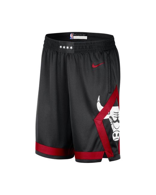 Nike Black Chicago Bulls 2023/24 City Edition Dri-fit Nba Swingman Shorts 50% Recycled Polyester for men
