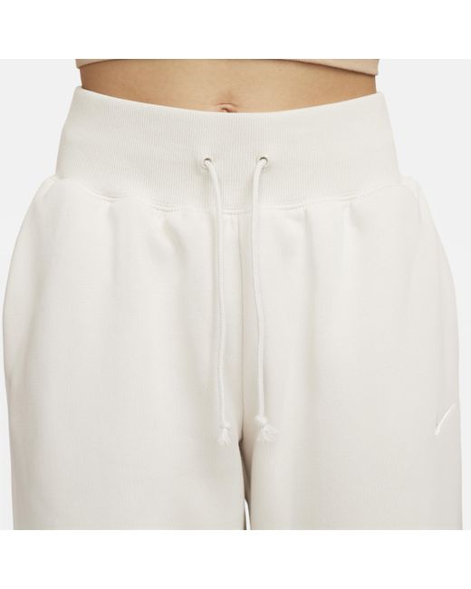 Nike Natural Sportswear Phoenix Fleece High-waisted Oversized Tracksuit Bottoms Polyester