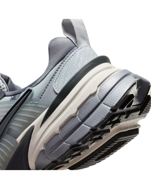 Nike Gray V2K Run Shoes With Reflective Accents