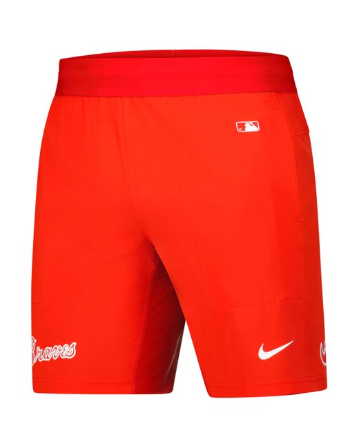 Nike Men's Red Atlanta Braves Dri-Fit Mlb Shorts