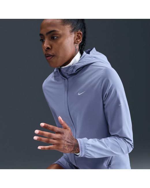 Nike Blue Swift Repel Packable Running Jacket