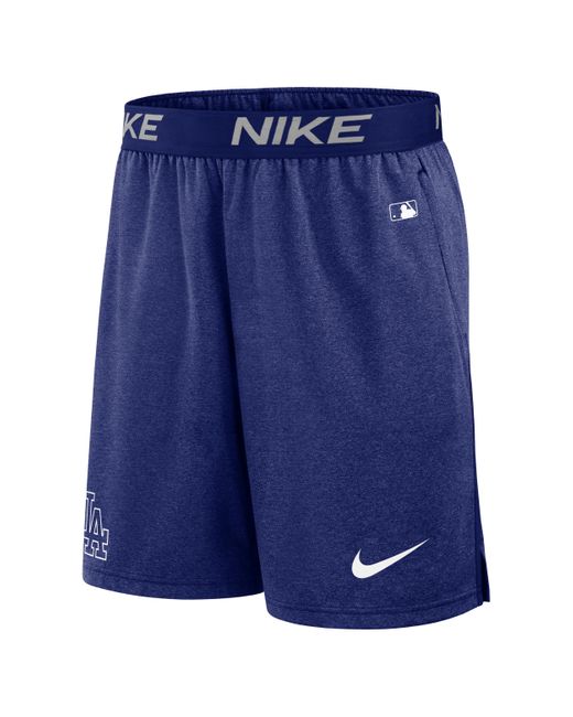Nike Blue Los Angeles Dodgers Authentic Collection Practice Dri-fit Mlb Shorts for men
