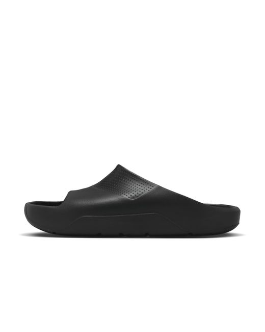 Nike Post Logo-embossed Rubber Sliders in Black for Men | Lyst