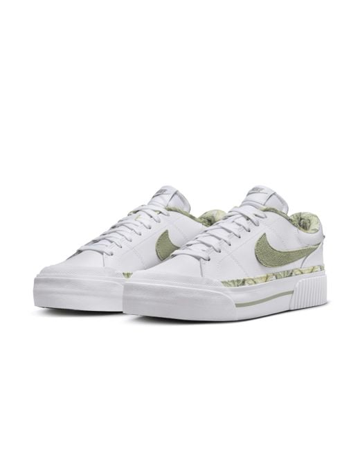 Nike White Court Legacy Lift Shoes