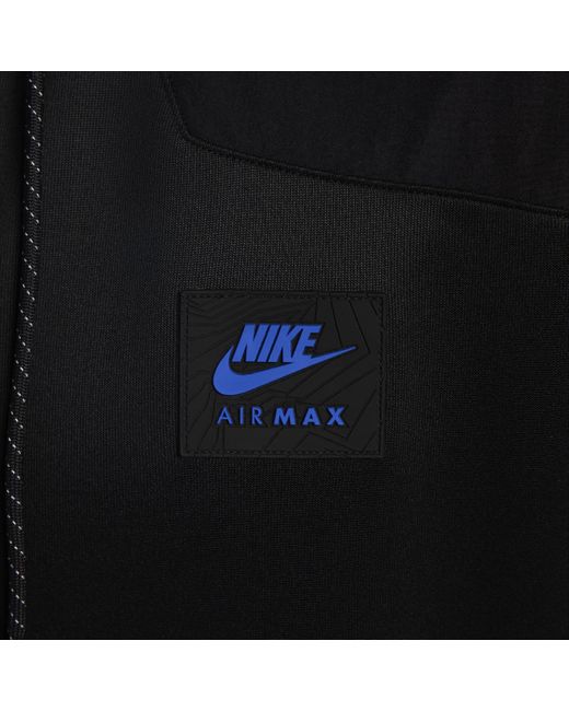 Nike Black Air Max Full-zip Hoodie 50% Recycled Polyester for men