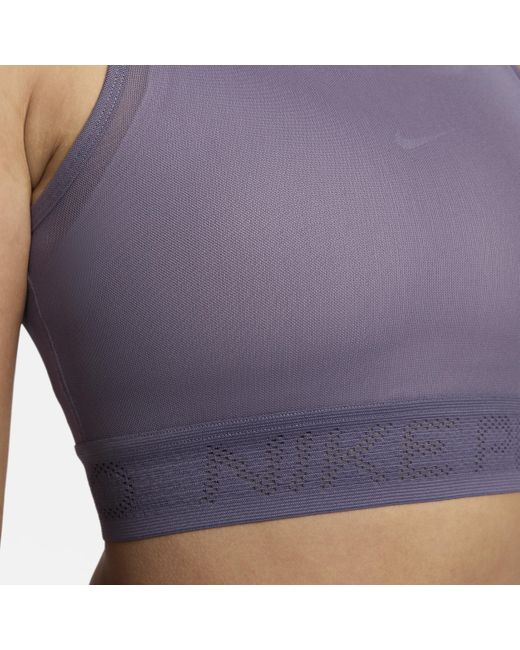 Canotta in mesh pro di Nike in Purple