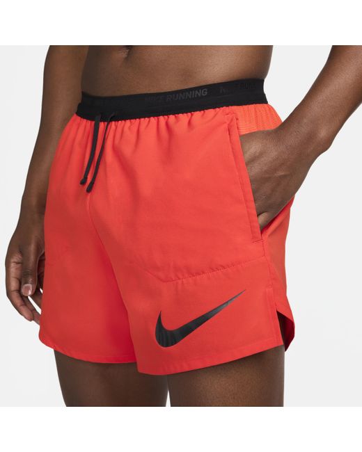 Nike Red Flex Stride Run Energy 5" Brief-lined Running Shorts for men