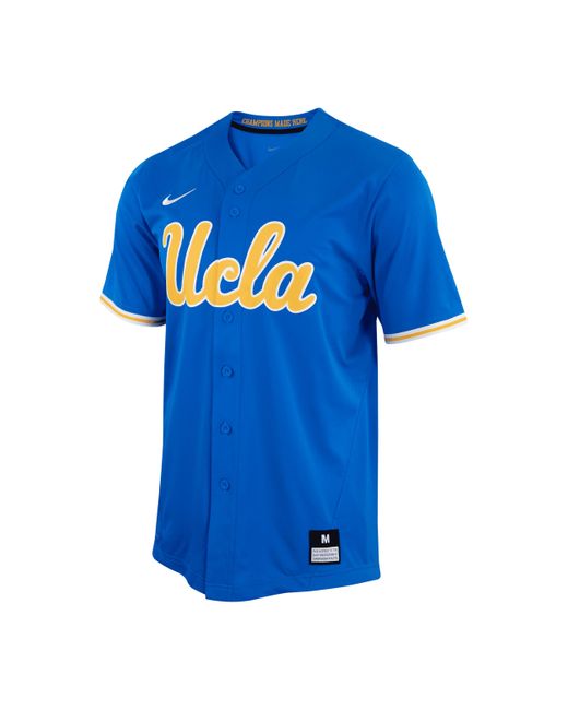 Nike Ucla College Fullbutton Baseball Jersey In Blue, for Men Lyst