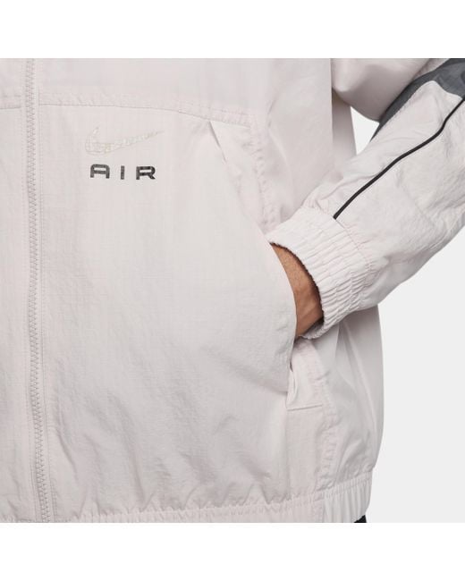 Nike Air Geweven Trainingsjack in het White voor heren