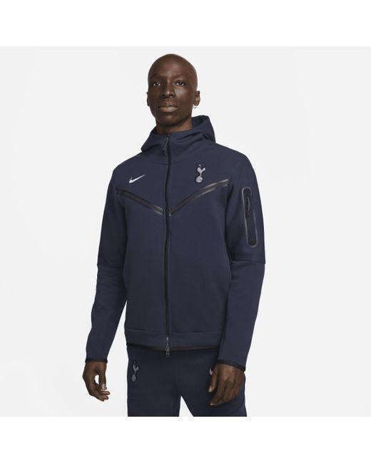 Nike Blue Tottenham Hotspur Tech Fleece Windrunner Full-zip Hoodie Cotton for men