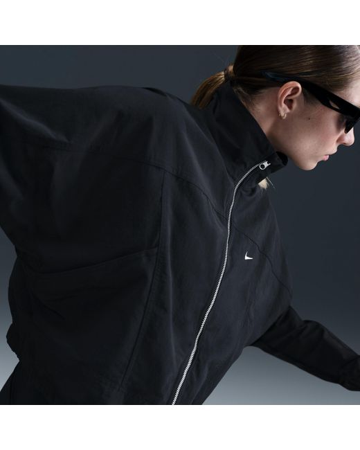 Nike Blue Sportswear Everything Wovens Oversized Repel Uv Protection Jacket