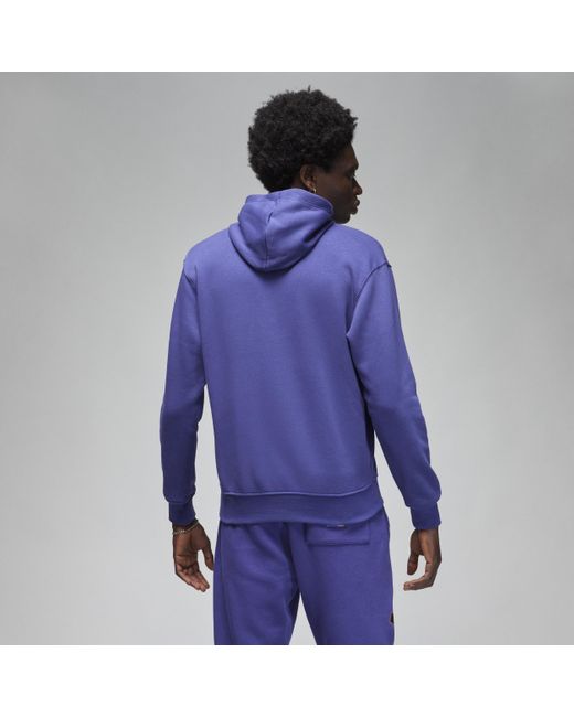 Nike Blue Jordan Flight Mvp Fleece Pullover Hoodie Cotton for men