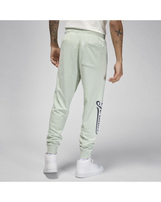 Nike Gray Jordan Flight Mvp Lightweight Fleece Trousers Cotton for men
