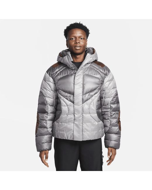 Oversized Fit Puffer Jacket - Black - Men