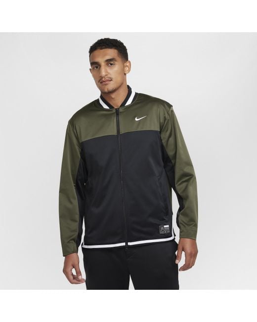 Nike Black Golf Club Dri-Fit Full-Zip Golf Jacket for men