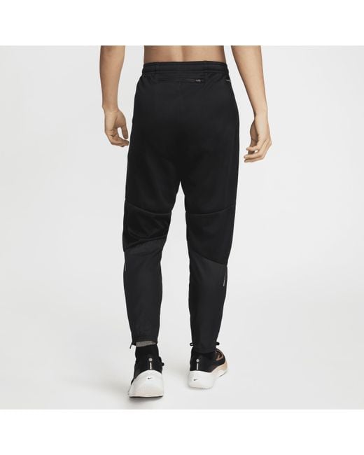 Nike Black Sphere Challenger Therma-Fit Water-Repellent Running Trousers for men