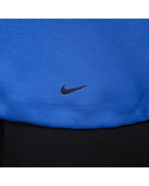 Nike Blue Tech Fleece Crew for men