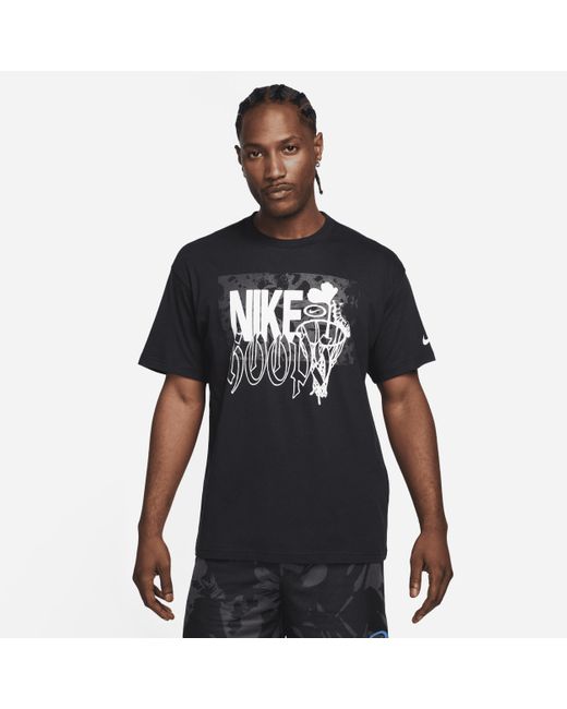 Nike Hoops T-shirts in het Black voor heren