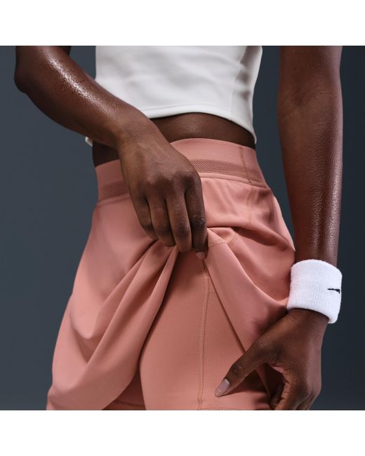 Nike Pink Court Ace Advantage Dri-Fit Tennis Skirt