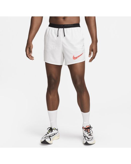 Shorts da running 13 cm con slip foderati flex stride run energy di Nike in White da Uomo