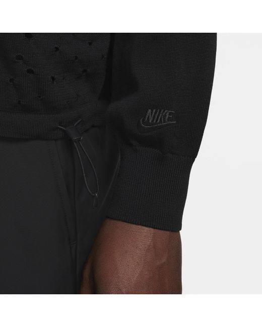 Nike Black Sportswear Tech Pack Long-sleeve Jumper Polyester for men