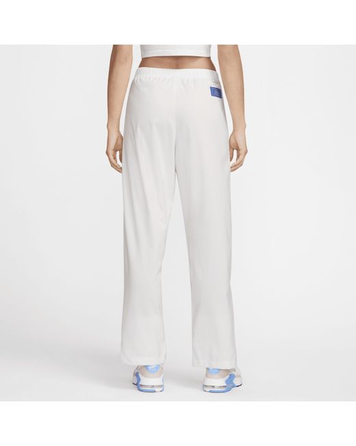 Nike White Fff Tech Pack Dri-Fit Football High-Waisted Woven Pants