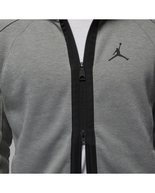 Nike Jordan Dri-fit Sport Air Fleecehoodie Met Rits in het Gray voor heren