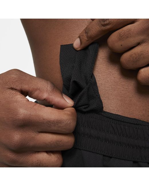 Nike Black Split 5" Swim Trunks for men