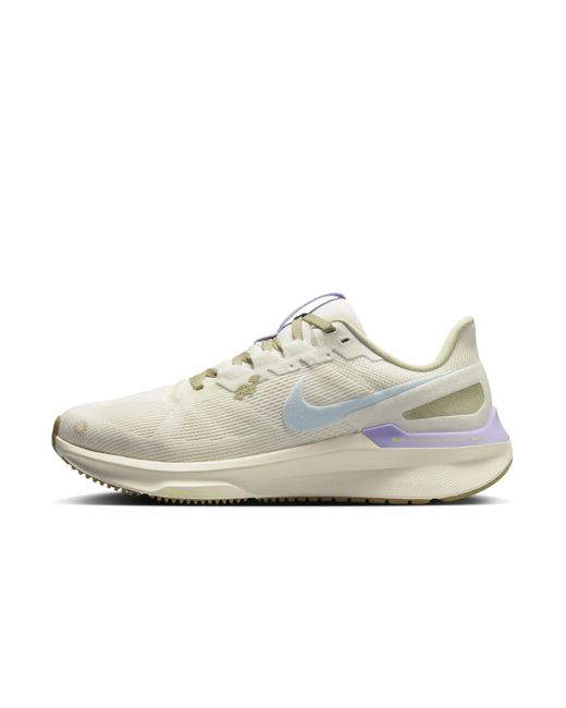 Nike White Structure 25 Road Running Shoes