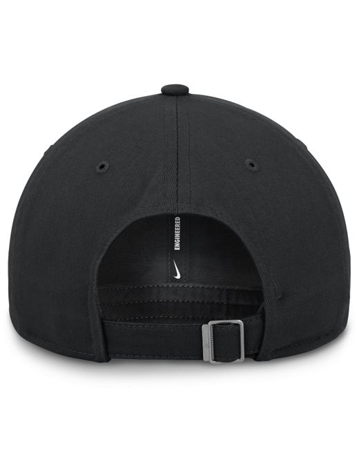 Nike Black Pittsburgh Pirates Evergreen Club Mlb Adjustable Hat for men