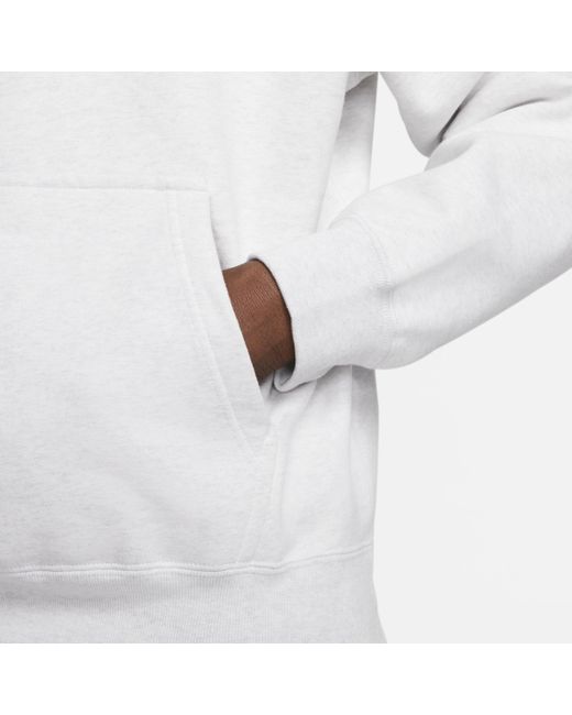Sweat À Capuche En Tissu Fleece Solo Swoosh Pour Homme Nike pour homme en coloris White