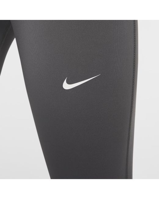 Nike Blue Pro High-waisted 7/8 Mesh-paneled Leggings