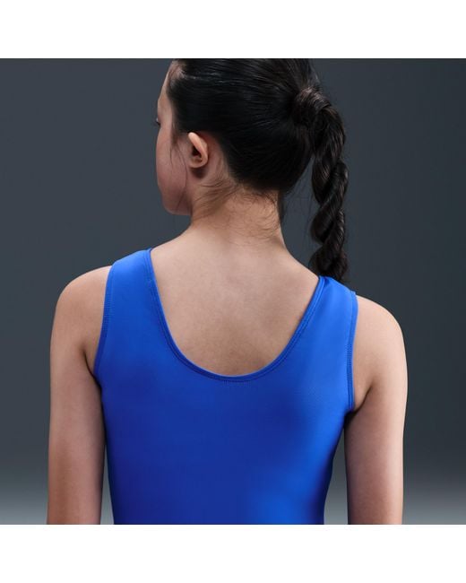 Nike Blue Gymnastics Basic Performance Leotard