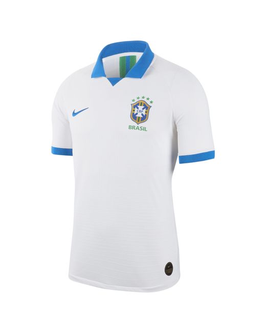 Nike Brazil Vapor Match 2019 Away Shirt in White for Men | Lyst UK
