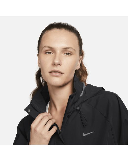 Nike Black Storm-fit Swift Running Jacket 50% Recycled Polyester