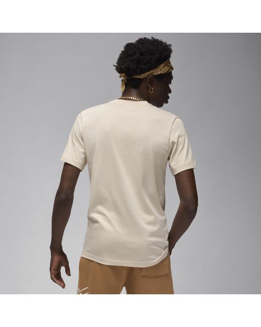 Nike Natural Jordan Air T-shirt Cotton for men