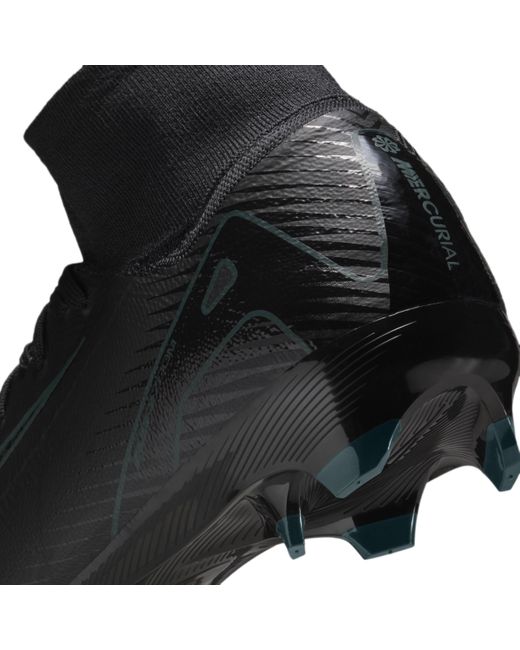 Nike Black Mercurial Superfly 10 Pro Fg High-Top Soccer Cleats for men